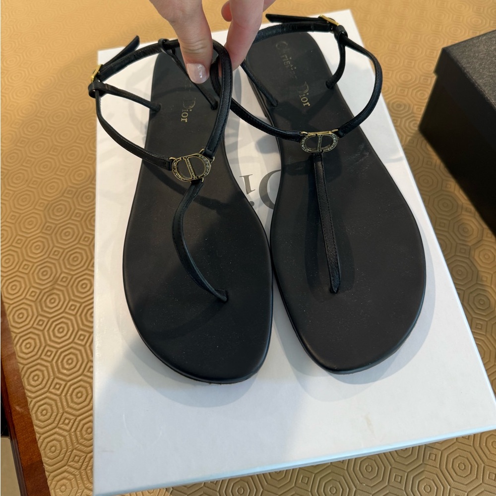 Dior Authentic Sandals- Black